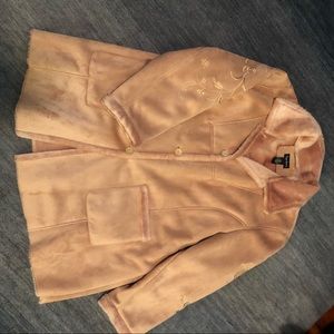 3X extra warm suede like coat